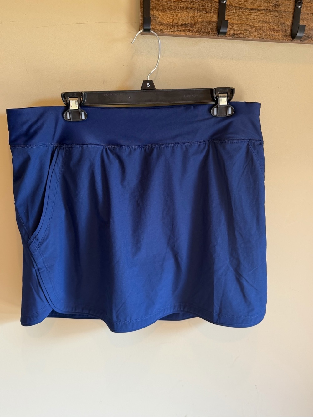 Lands’ End Swim Skirt 14P Navy